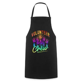 Volunteer Crew - Cooking Apron - black - Front - AI Model Male 185 dark (185cm)
