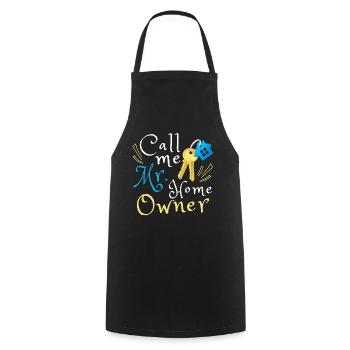 Mr. Home Owner - Cooking Apron - black - Front - AI Model Male 185 dark (185cm)