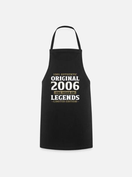 18. Geburtstag Legende Januar Jahrgang 2006 - Kochschürze - Schwarz