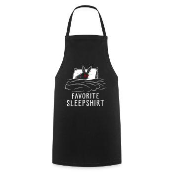 Favorite Sleepshirt - Cooking Apron - black - Front - AI Model Male 185 dark (185cm)