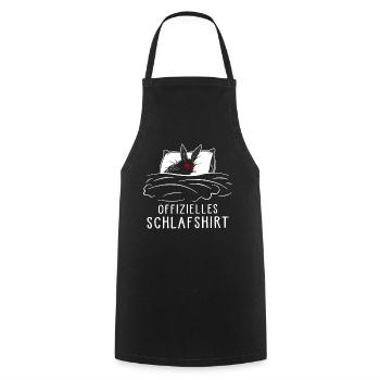 Offizielles Schlafshirt - Kochschürze - Schwarz - Vorne - AI Model Male 185 dark (185cm)