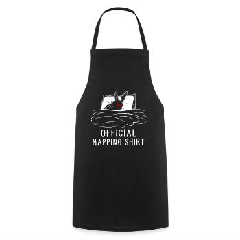 Chemise de sieste officielle - Tablier de cuisine - noir - Devant - AI Model Male 185 dark (185cm)