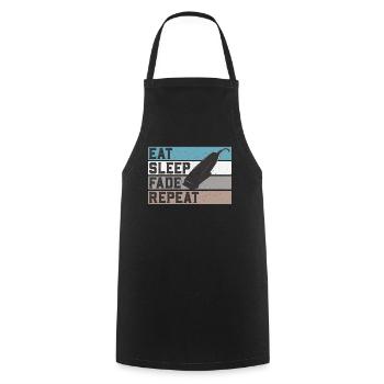 Hairdresser Gift For Hairdresser Salon Saying Hairdresser - Cooking Apron - black - Front - AI Model Male 185 dark (185cm)