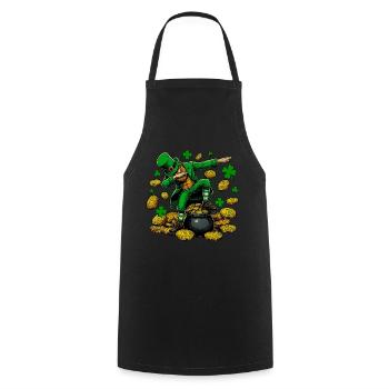 Pot of Bitcoin - Cooking Apron - black - Front - AI Model Male 185 dark (185cm)