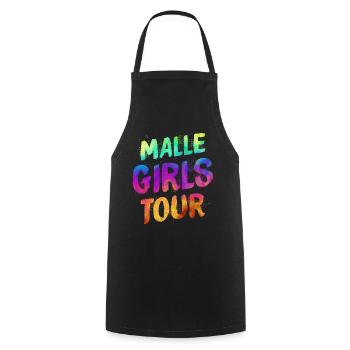 Malle Girls Tour - Kochschürze - Schwarz - Vorne - AI Model Male 185 dark (185cm)