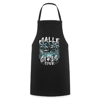 Visite des filles de Malle - Tablier de cuisine - noir - Devant - AI Model Male 185 dark (185cm)