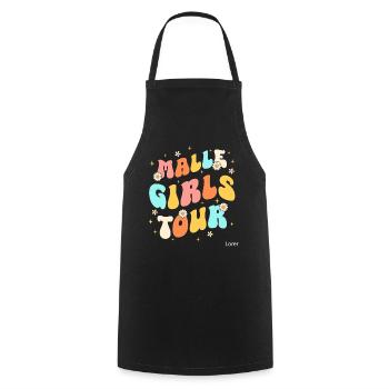 Visite des filles de Malle - Tablier de cuisine - noir - Devant - AI Model Male 185 dark (185cm)