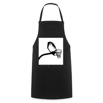 Hoop Basketball Player Hoop Black Graphic - Cooking Apron - black - Front - AI Model Male 185 dark (185cm)