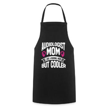 Audiology Audiologists - Cooking Apron - black - Front - AI Model Male 185 dark (185cm)