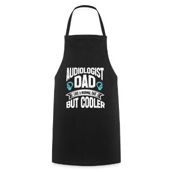 Audiology Audiologists - Cooking Apron - black - Front - AI Model Male 185 dark (185cm)