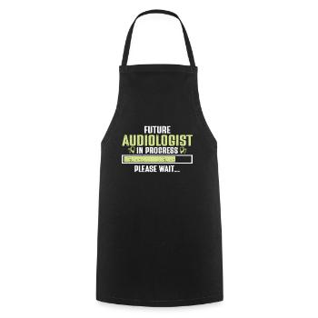 Audiology Audiologists - Cooking Apron - black - Front - AI Model Male 185 dark (185cm)