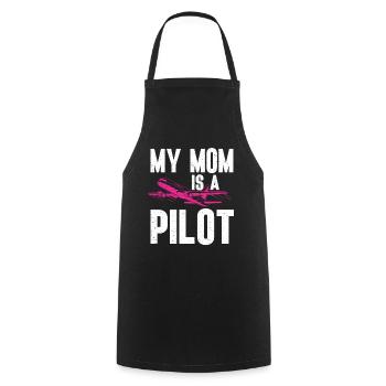 Pilot Quote Flight Lover Aircraft Aviation - Cooking Apron - black - Front - AI Model Male 185 dark (185cm)