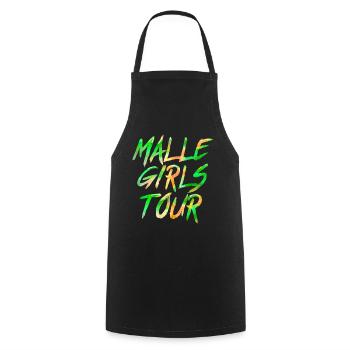 Malle Girls Tour - Kochschürze - Schwarz - Vorne - AI Model Male 185 dark (185cm)