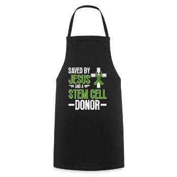 Stem Cell Transplant Stem Cell Donor Stem Cell - Cooking Apron - black - Front - AI Model Male 185 dark (185cm)