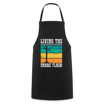 Animal Wire Snare - Cooking Apron - black - Front - AI Model Male 185 dark (185cm)