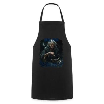 Baba Yoaga Slavic Folklore Mythologie Créature - Tablier de cuisine - noir - Devant - AI Model Male 185 dark (185cm)