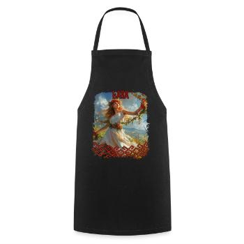 Divinité slave Lada Déesse Folklore Mythologie - Tablier de cuisine - noir - Devant - AI Model Male 185 dark (185cm)