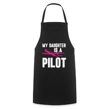 Pilot Quote Flight Lover Aircraft Aviation - Cooking Apron - black - Front - AI Model Male 185 dark (185cm)