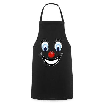 Clown - Cooking Apron - black - Front - AI Model Male 185 dark (185cm)