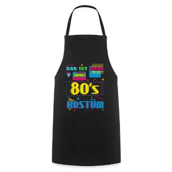 Das Ist Mein 80er Kostüm Alaaf Helau Rosenmontag - Kochschürze - Schwarz - Vorne - AI Model Male 185 dark (185cm)