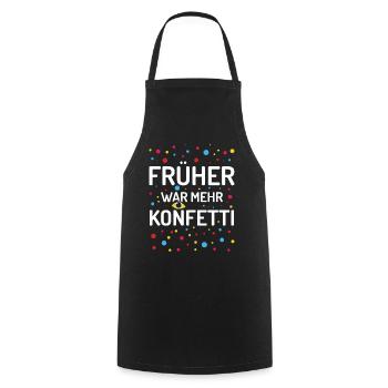 It used to be more confetti carnival carnival - Cooking Apron - black - Front - AI Model Male 185 dark (185cm)