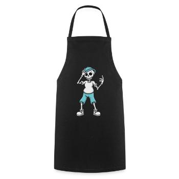 Cool Drôle Squelette - Tablier de cuisine - noir - Devant - AI Model Male 185 dark (185cm)
