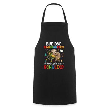 Bye Bye Kindergarten I'm Hanging In School Now - Cooking Apron - black - Front - AI Model Male 185 dark (185cm)