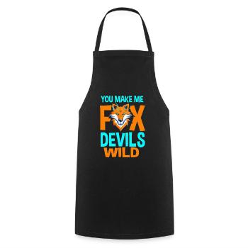 You make me fox Devils wild - Cooking Apron - black - Front - AI Model Male 185 dark (185cm)