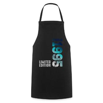 Limited Edition February 1995 Legendary Since - Cooking Apron - black - Front - AI Model Male 185 dark (185cm)