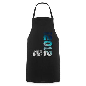 Limited Edition February 2012 Legendary Since - Cooking Apron - black - Front - AI Model Male 185 dark (185cm)
