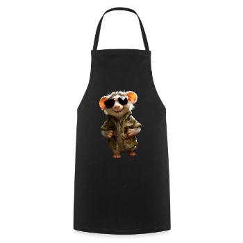 Opossum Opossum Didelphis Cute Opossums Possum - Cooking Apron - black - Front - AI Model Male 185 dark (185cm)