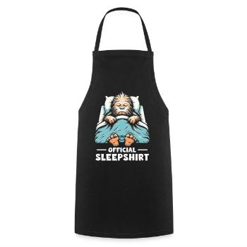 Official Sleepshirt - Kochschürze - Schwarz - Vorne - AI Model Male 185 dark (185cm)