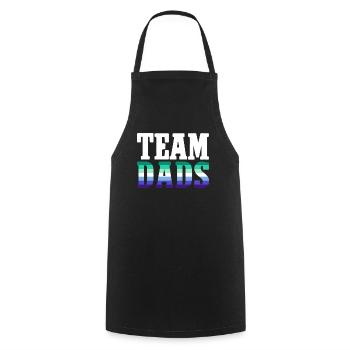 Gay Papa Allié Papa Fête des Pères - Tablier de cuisine - noir - Devant - AI Model Male 185 dark (185cm)