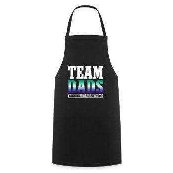 Gay Papa Allié Papa Fête des Pères - Tablier de cuisine - noir - Devant - AI Model Male 185 dark (185cm)
