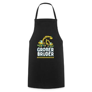 Big Brother 2024 Excavator - Cooking Apron - black - Front - AI Model Male 185 dark (185cm)