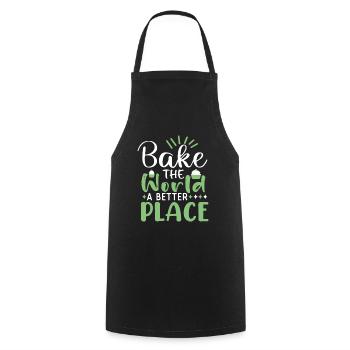 Cuisson Jeu de mots Cuire Cuisinier Chef Boulanger - Tablier de cuisine - noir - Devant - AI Model Male 185 dark (185cm)