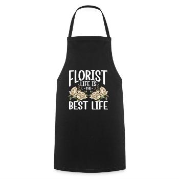 Floral Designer Floristry Florist Florist - Cooking Apron - black - Front - AI Model Male 185 dark (185cm)