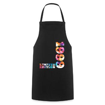 Colorful Birthday Limited Edition 1999 - Cooking Apron - black - Front - AI Model Male 185 dark (185cm)