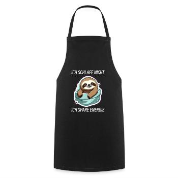 Sloth - Cooking Apron - black - Front - AI Model Male 185 dark (185cm)