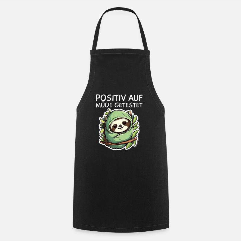 Sloth - Cooking Apron - black