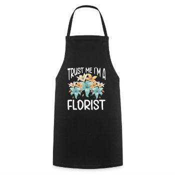 Designer floral Fleuriste Fleuriste Fleuriste - Tablier de cuisine - noir - Devant - AI Model Male 185 dark (185cm)