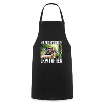 Trucker - Cooking Apron - black - Front - AI Model Male 185 dark (185cm)