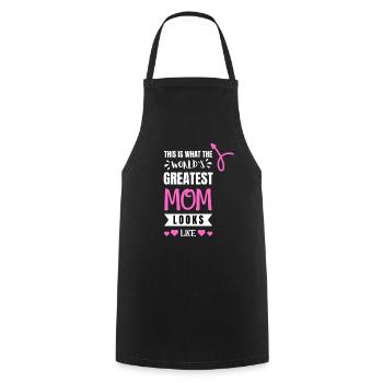 Mutter Mama Muttertag lustig Kind Tochter Geburt - Kochschürze - Schwarz - Vorne - AI Model Male 185 dark (185cm)