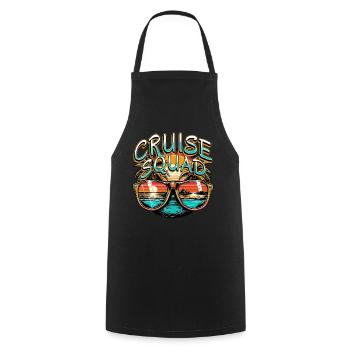 Cruise Squad - Cooking Apron - black - Front - AI Model Male 185 dark (185cm)