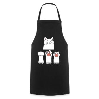 Stone Paper Scissors - Cooking Apron - black - Front - AI Model Male 185 dark (185cm)