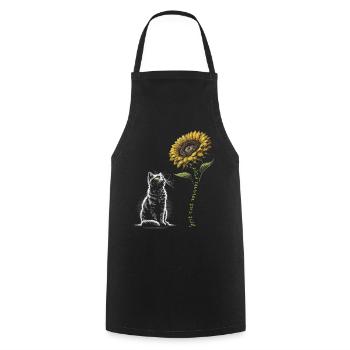 Best Cat Mom Ever - Cooking Apron - black - Front - AI Model Male 185 dark (185cm)