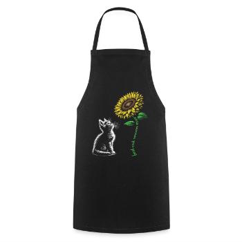 La meilleure maman chat de tous les temps - Tablier de cuisine - noir - Devant - AI Model Male 185 dark (185cm)