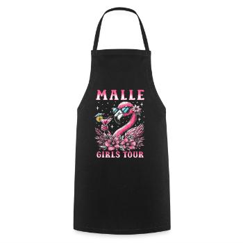 Malle Girls Tour - Cooking Apron - black - Front - AI Model Male 185 dark (185cm)