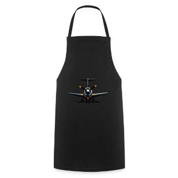 Model Airplane Pilot Airplane Hobby Design - Cooking Apron - black - Front - AI Model Male 185 dark (185cm)