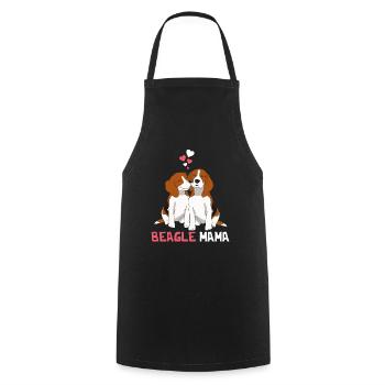 Beste Beagle Mama - Kochschürze - Schwarz - Vorne - AI Model Male 185 dark (185cm)